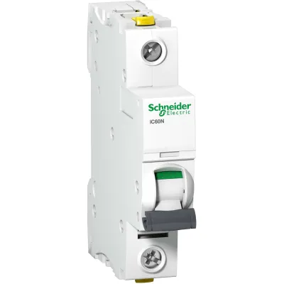 Schneider Electric Leitungsschutzschalter iC60N A9F03102 | 1-polig | B-Charakteristik | 2A | 230V AC | 6kA | 1 TE | IP20