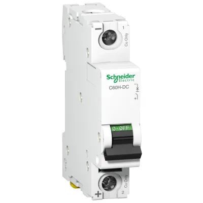 Schneider Electric Leitungsschutzschalter C60H-DC A9N61506 | 1-polig | 6A | C-Charakteristik | 250V DC | 10kA