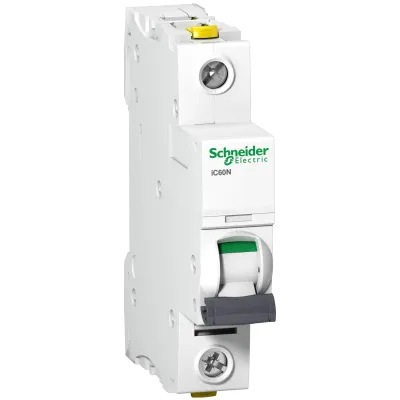 Schneider Electric Leitungsschutzschalter A9F04106 iC60N | 1-polig | 6A | C-Charakteristik | 230V AC | 6kA | IP20 | 1TE