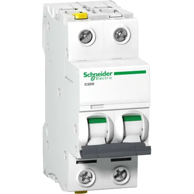 Schneider Electric Leitungsschutzschalter A9F04220 | Acti 9 iC60N | 2-polig 20A | C-Charakteristik | 400V | 6kA | IP20