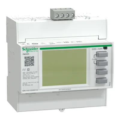 Schneider Electric Universalmessgerät METSEPM3255 | MODBUS | Energie- & Strommessung | 2 digitale I/O | DIN Montage
