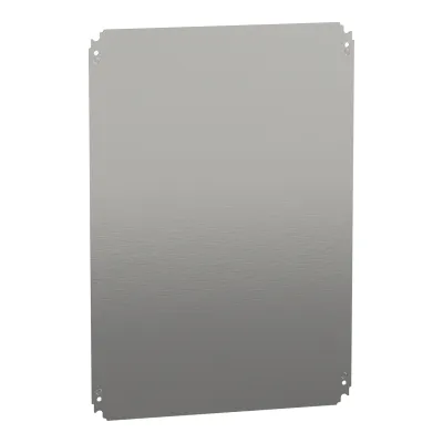Schneider Electric Montageplatte NSYMM75 | für Spacial S3DC S3DCD Gehäuse | 650x450 mm | Stahl verzinkt | weiß