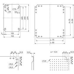 Schneider Montageplatte Mikroperf. 250x150 NSYMF32