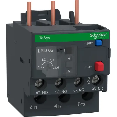 Schneider Electric Motorschutzrelais LRD06 | Überlastrelais 1-1,6A | TeSys | 3-polig | 1S+1Ö | Klasse 10A
