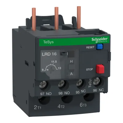 Schneider Electric Motorschutzrelais LRD16 | 9-13A | 3-polig | 1S+1Ö | Klasse 10A | Schraubanschluss