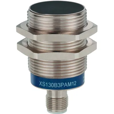 Schneider Electric Näherungsschalter | XS630B1PAM12 | M30 | 15mm | PNP | bündig | M12 Stecker | IP67 | silber