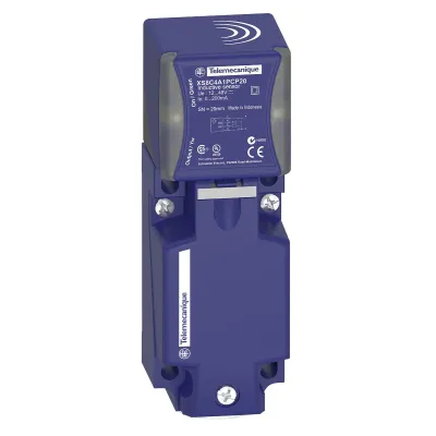 Schneider Electric Näherungsschalter XS8C4A4PCP20 | PNP | 40mm | IP65/IP67/IP69K | Kunststoff | Blau