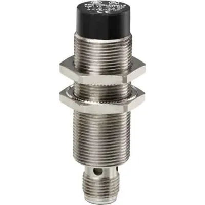 Schneider Electric Näherungsschalter | XS118BLPAM12 | M18 | 5mm | Messing | M12 Stecker | 12-24V DC | PNP NO