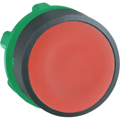 Schneider Electric Drucktaster Frontelement ZB5AA4 | 22mm rund flach | Kunststoff | ohne Rastung | IP66 | rot