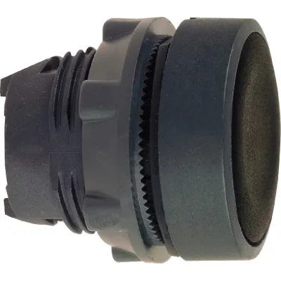 Schneider Electric Drucktaster Frontelement ZB5AA2 | 22mm rund flach | IP66 | Kunststoff | schwarz