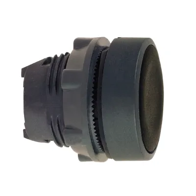 Schneider Electric Drucktaster Frontelement ZB5AA2 | 22mm rund flach | IP66 | Kunststoff | schwarz