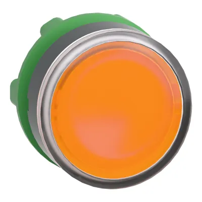 Schneider Electric Leuchtdrucktaster ZB5AW353 | Frontelement | 22,5 mm rund | LED geeignet | flach | IP66 | orange