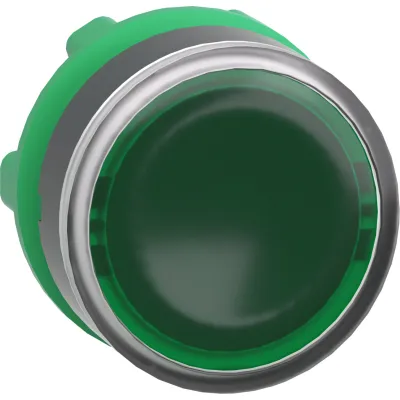 Schneider Electric Leuchtdrucktaster ZB5AW333 | 22 mm rund | Frontelement Kunststoff | flach | tastend | IP66 | grün