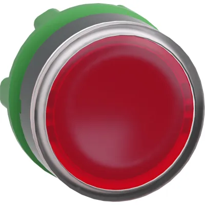 Schneider Electric Leuchtdrucktaster ZB5AW343 | Frontelement | Ø 22 mm | flach rund | Kunststoff | IP66 | Rot