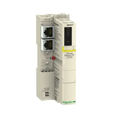 Schneider Electric Feldbus-Kommunikationsmodul STBNIP2311 | Ethernet Modbus TCP/IP | 24V DC | 2 Ports | ATEX 3G
