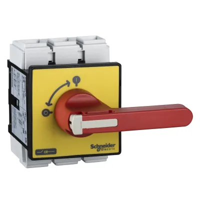 Schneider Electric Not-Aus-Hauptschalter VCF5 | 3-polig | 125A | IP65 | abschließbar | Drehantrieb | rot/gelb