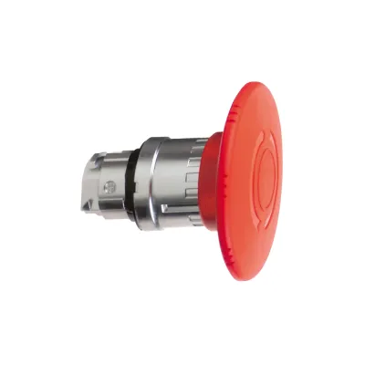 Schneider Electric Frontelement Not-Aus ZB4BS864 | Pilztaster rund | 22,5mm | IP66 | Metall Chromring | rot