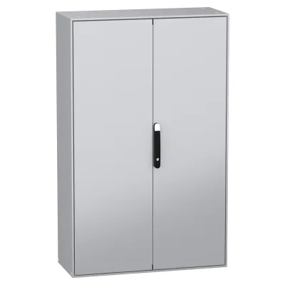 Schneider Electric Standschrank NSYSM1612302DP | IP55 IK10 | 1600x1200x300 mm | 2 Türen | grau RAL 7035