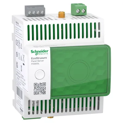 Schneider Electric Panel Server PAS600L | Gateway | Modbus RTU & Funk | Ethernet | 24V DC | 4TE | IP30 | Hutschiene
