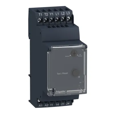 Schneider Electric Phasenwächter RM35TM250MW | Motortemperatur Überwachung | 24–240V AC/DC | 2 Messkreise