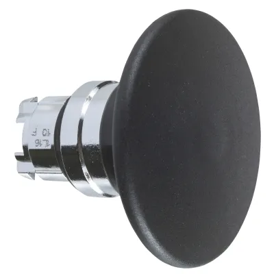 Schneider Electric Pilzdrucktaster Frontelement ZB4BR2 | 22,5mm | rund | D=60mm | IP66 | Metall | schwarz