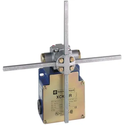 Schneider Electric Positionsschalter XCKMR54D1 | Metallgehäuse | 4 Öffner | IP66 | Metallstab 6mm | PG13 | weiß