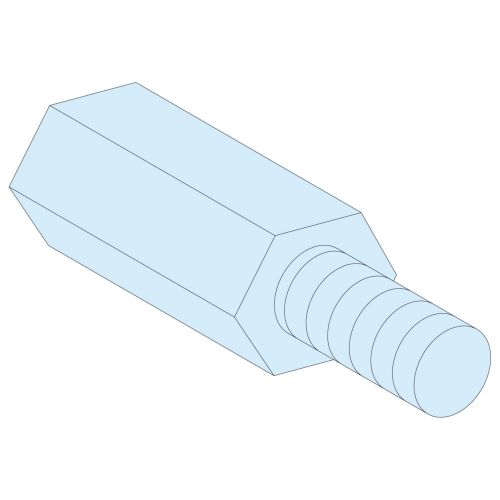Bild: Schneider PrismaSeT-P, LVS03186 Abstandshalter, hexagonal,M5,Höhe=23mm