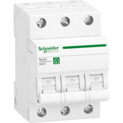 Schneider Electric Leitungsschutzschalter R9F27316 | Resi9 | 3-polig | 16A | B-Charakteristik | 10kA | 400V | Weiß