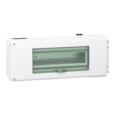Schneider Electric Abgangskasten KNB63SM412 | 63A | 5-polig | IP55 | 12 TE | Kunststoff RAL9001 | weiß