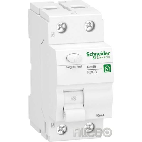 Bild: SCHNEIDER-SA R9R26225 FI-Schutzschalter A 2p 230V 25A 0,01A 2TE 10kA