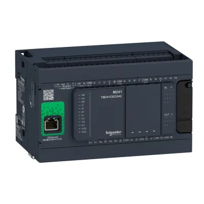 Schneider Electric SPS Modicon M241 TM241CE24R | 24 E/A | 6 Relais | Ethernet | 2x seriell | 85-264V AC | kompakt