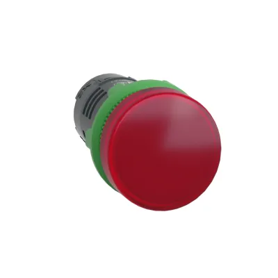 Schneider Electric Leuchtmelder XB5EVB4 | LED 24V AC/DC | rund flach | IP66 | Monoblock | 22,5 mm | Schraubanschluss