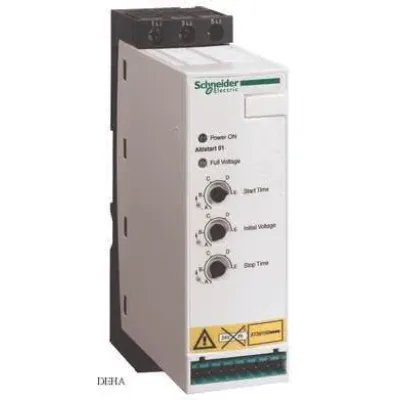 Schneider Electric Sanftanlasser ATS01N232QN | 32A | 15kW | 3-phasig | 380-415V | Sanftstarter mit Bypass | Weiß