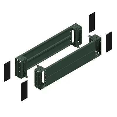 Schneider Electric Frontbausatz | NSYSPF6200 | 200x600 mm | Stahl grau RAL 7022 | für Kabelrangierung