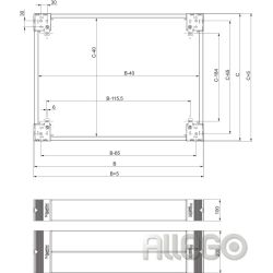 Schneider Sockel-Frontteil SF/SM 200x1600mm NSYSPF16200
