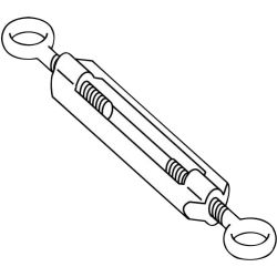 Schneider Spannschloß M8x70 XY2CZ404