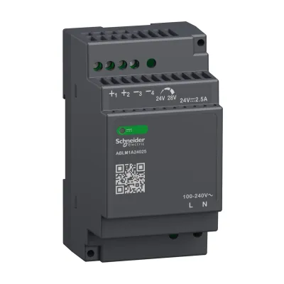 Schneider Electric Spannungsversorgung ABLM1A24025 | 24V DC 2,5A 60W | Hutschiene | Industrie-Netzteil | IP20