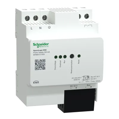 Schneider Electric Spannungsversorgung KNX MTN6513-1203 | 320 mA | REG 4TE | 30V DC | LED-Anzeige | SpaceLogic