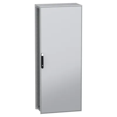 Schneider Electric Standgehäuse NSYSFN20840P | 2000x800x400 mm | IP55 | IK10 | Stahl | grau RAL7035