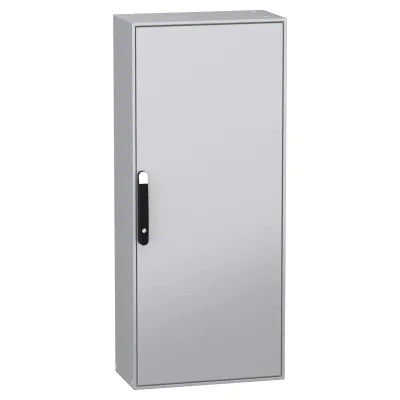Schneider Electric Standschrank NSYSM14630P | Schaltschrank IP55 | 1400x600x300 mm | Stahl RAL7035 pulverbeschichtet