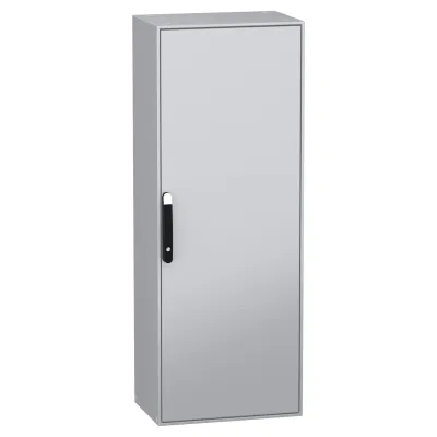 Schneider Electric Standschrank NSYSM16640P | Schaltschrank IP55 IK10 | 1600x600x400 mm | Stahl | grau RAL7035