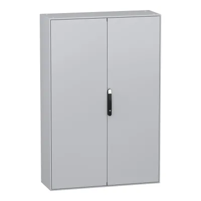 Schneider Standschrank NSYSM1812402DP | Schaltschrank IP55 | 1800x1200x400mm | Stahl pulverbeschichtet | grau RAL 7035