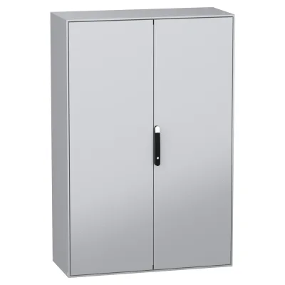 Schneider Electric Standschrank NSYSM1812502DP | Schaltschrank IP55 IK10 | 1800x1200x500 mm | Stahl | grau RAL 7035