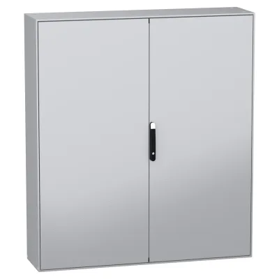 Schneider Standschrank NSYSM1816402DP | Spacial SM Monobloc | IP55 | 1800x1600x400 mm | Stahl pulverbeschichtet | grau
