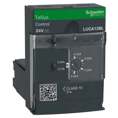 Schneider Electric Steuereinheit LUCA12BL | TeSys U | Motorstarter 3–12A | 24V DC | 3-polig | Direktstarter 9kW
