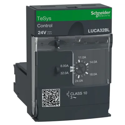 Schneider Electric Steuereinheit LUCA32BL | TeSys U | Auslöseklasse 10 | 8-32A | 3-polig | 24V DC | steckbar