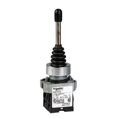 Schneider Electric Steuerschalter XD2PA24 | Joystick 4 Richtungen | 22mm Loch | IP66 | 10A | 79mm | Chrom