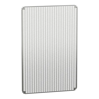 Schneider Electric Montageplatte NSYMR128 | Telequick 1200x800 mm | Stahl verzinkt | perforiert | für Verteilergehäuse