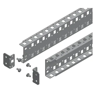 Schneider Electric Montageschiene NSYSUCR6560 | Quertraverse 2-reihig | 65x600x27mm | Metall verzinkt | bis 80kg