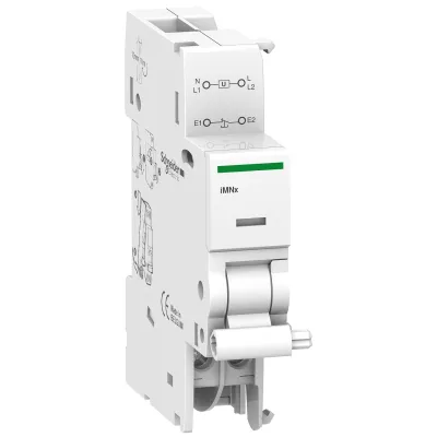 Schneider Electric Unterspannungsauslöser A9A26969 | Acti9 iMNx | für Not-Aus-Kreise | 220-240V AC | 1TE | für IC60/IID